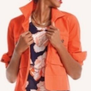 Cabi Women's Scoop Neck Cap Sleeve Navy Blue Layered Flowy Floral Blouse Size sm